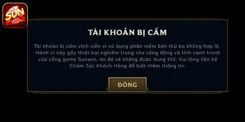 Thông báo về miễn trừ trách nhiệm sunwin